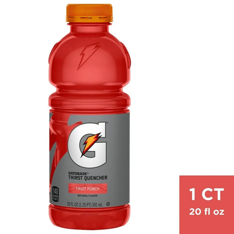 Gatorade Fruit Punch — Fruit punch sports drink · 20 fl oz bottle