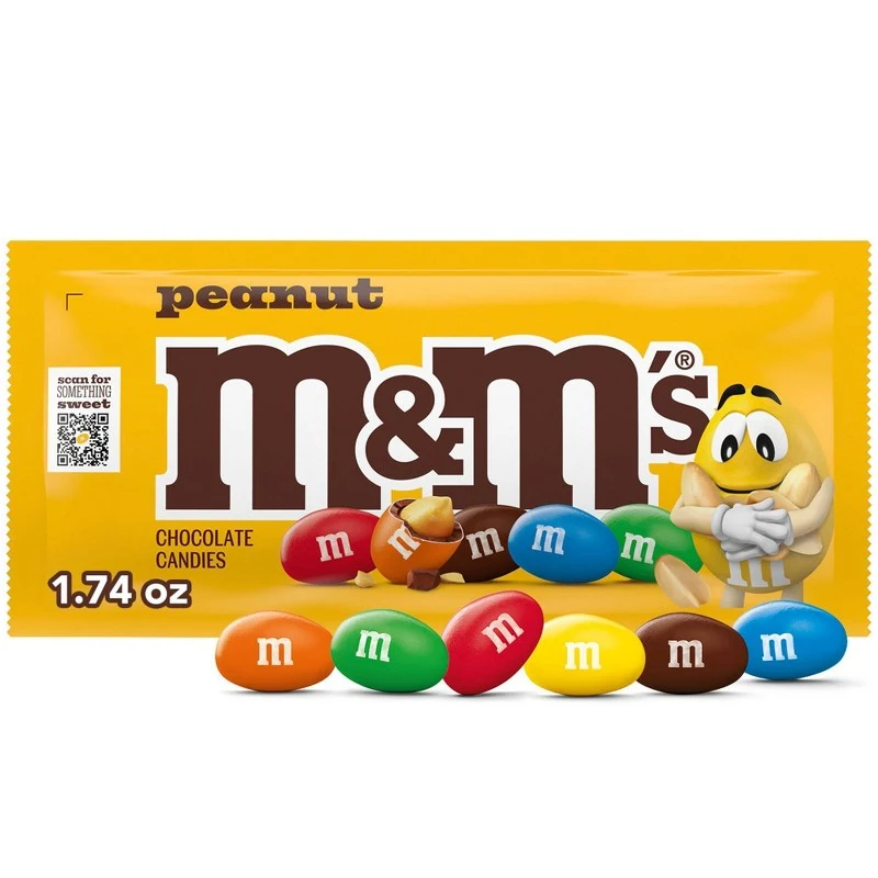 M&M’s Peanut — Peanut milk chocolate candies · 1.74 oz pack