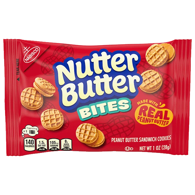 Nutter Butter Bites — Mini peanut butter sandwich cookies · 1 oz pack