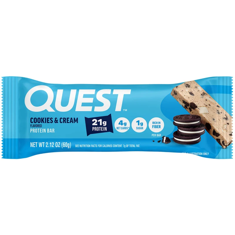 Quest Cookies & Cream — Cookies & cream protein bar · 2.12 oz